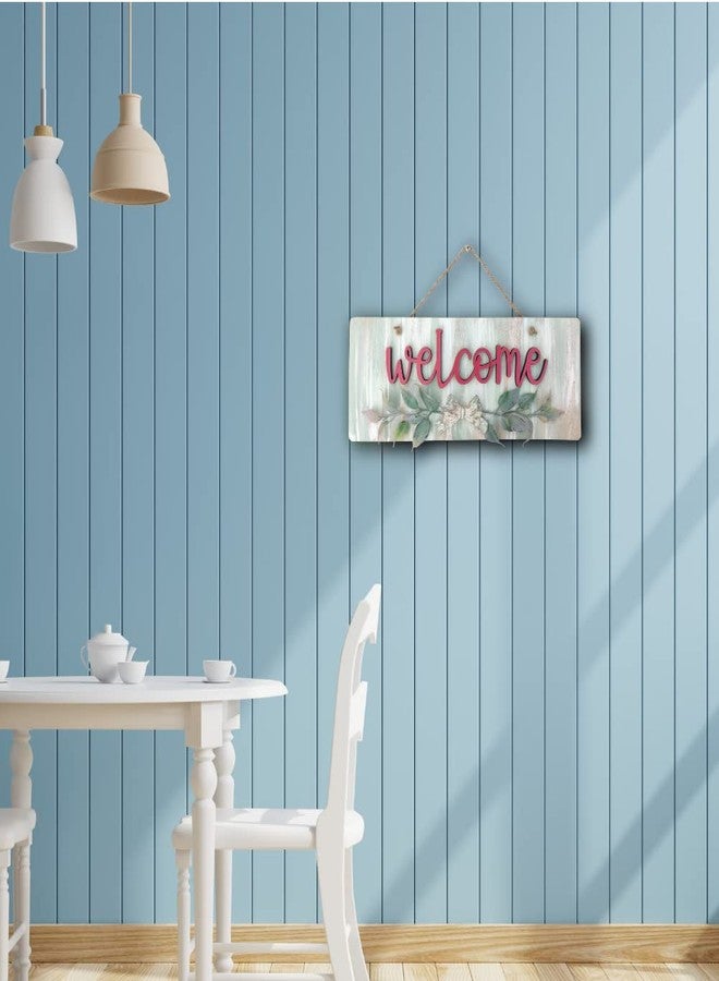 Chalk My Theme Welcome Wooden Wall Hanging Sign Board for Entrance, Home Decoration, Door - Image 2
